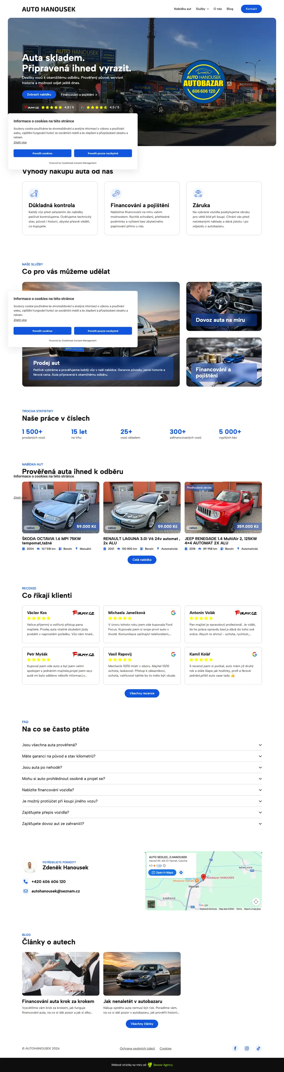 Náhled webu AUTOHANOUSEK